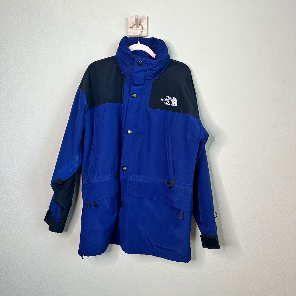 VTG The North Face Mountain Light Gore-Tex Jacket Blue Black Mens Large Gorpcore